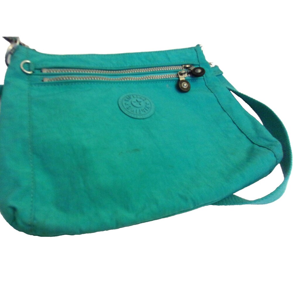 Kipling Blue Crossbody Bag Nylon :Lightweight Pockets Lined Adjustable Strap